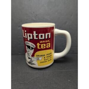 Vintage Lipton Tea Brand Collectible Ceramic 12 oz Tea/Coffee Mug